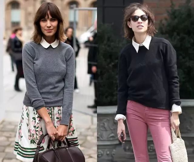 毛衣衬衫最温暖的叠穿套路,衬衫内穿外搭毛衣