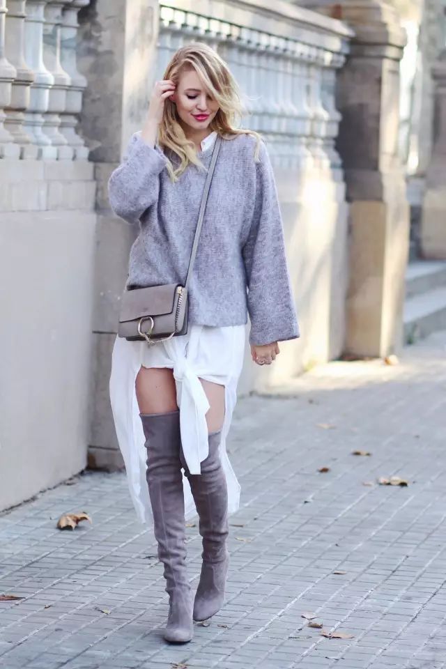 毛衣衬衫最温暖的叠穿套路,衬衫内穿外搭毛衣