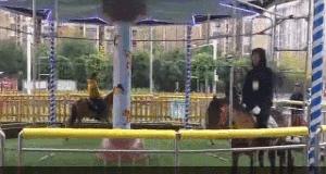 世界上最残忍的游戏就是旋转木马,这样的旋转木马你敢坐吗