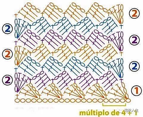 秋韵上衣钩针图解,开襟毛衣的钩针教程