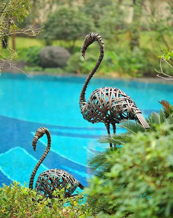 完美装饰效果图,小区园林点缀雕塑不锈钢