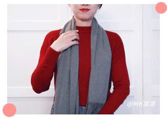 手残党看一遍就能学会的围巾系法,春天围巾的各种围法薄款