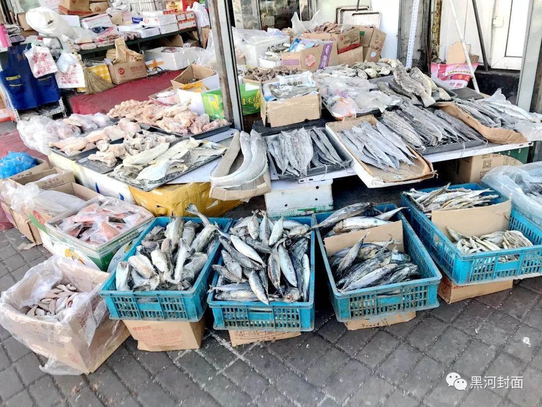 黑河低温冷库,东北最冷黑河早市冻货