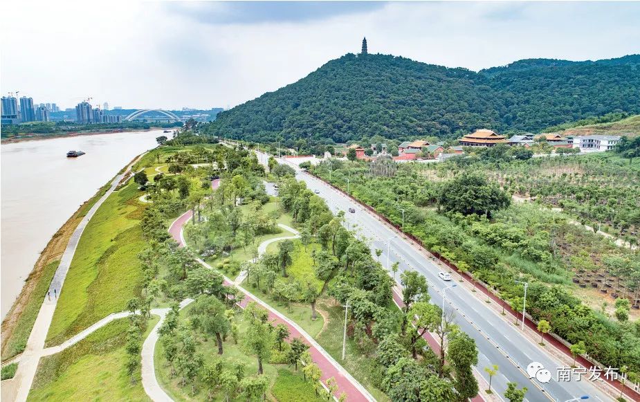 百里秀美邕江由计划变成现实,百里秀美邕江公园