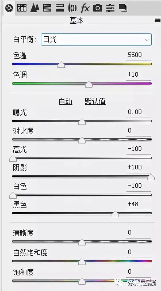 简单方法快速校正大光比照片