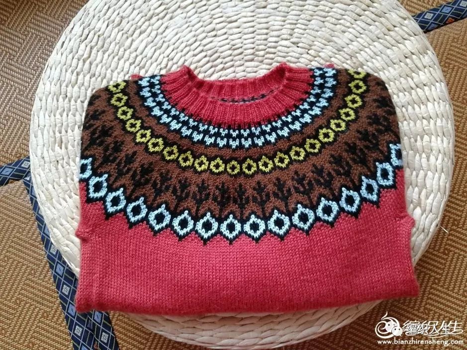7-12岁儿童棒针开衫毛衣,网红秋冬镂空圆肩毛衣的编织教程