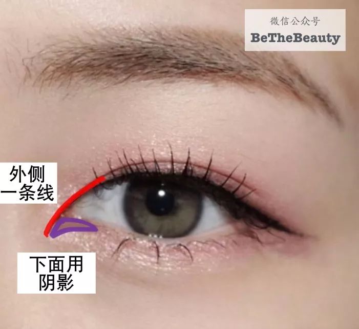 原来一个漂亮的眼妆可以这么简单,干净又能有效放大的完美眼妆