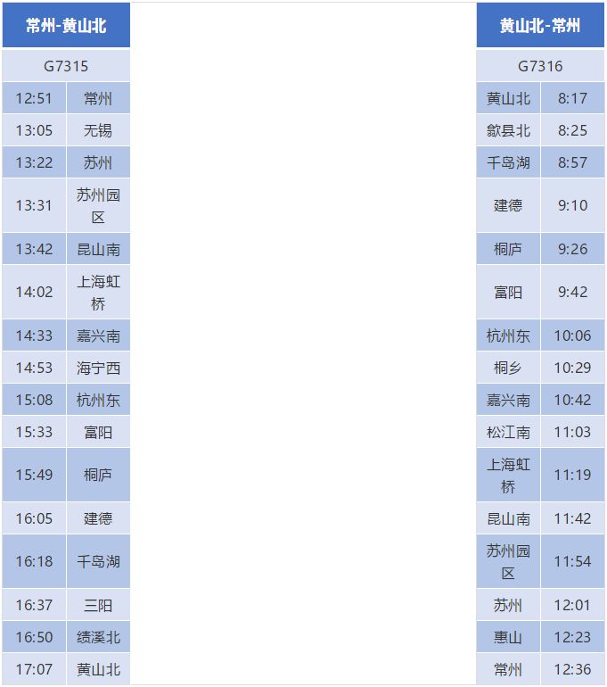 杭黄高铁票价及时刻表,杭黄高铁建德东站时刻表