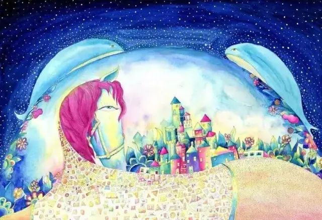 诗一样的多肉插画，像从宫崎骏的动漫世界里走出来一样~