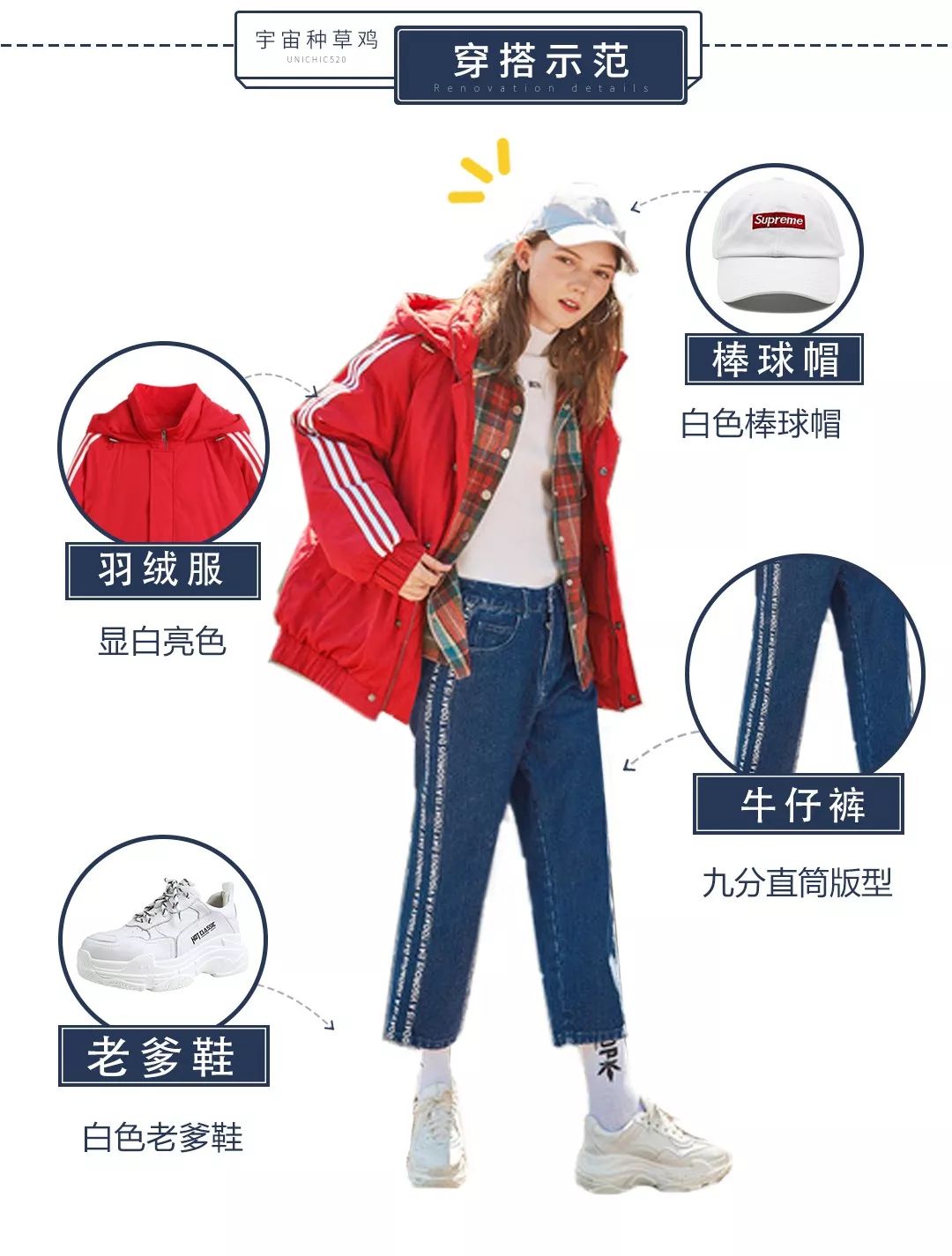 气质高腰短外套,短款外套搭直筒长裤