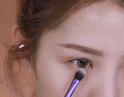 紫色眼珠眼妆,超好看眼妆蓝紫