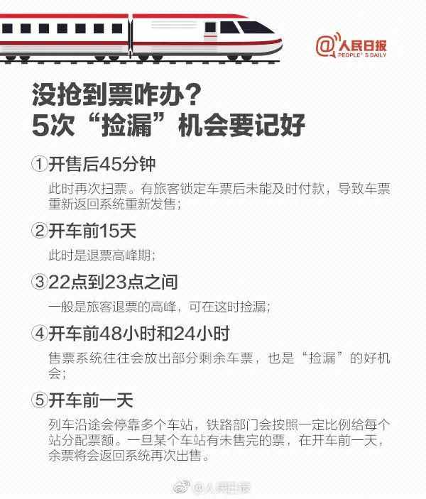 没抢到春运火车票能捡漏吗,春运火车票新丝路购票攻略