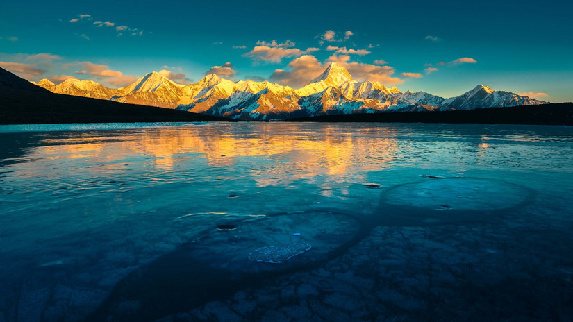 藏地秘境,贡嘎雪山之冷噶措自驾*行游**迹