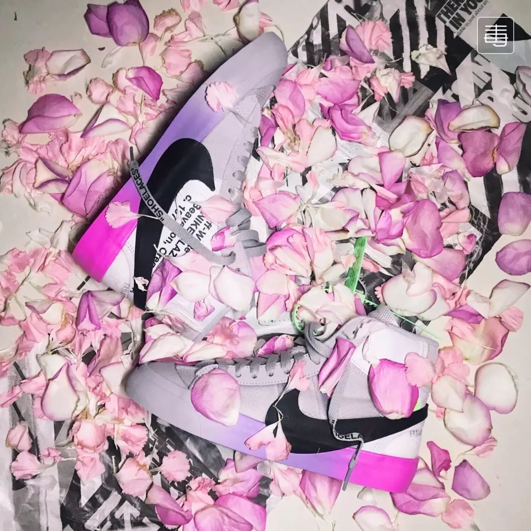 nikeblazer橙蓝渐变上脚,nikeblazer最好看的鞋