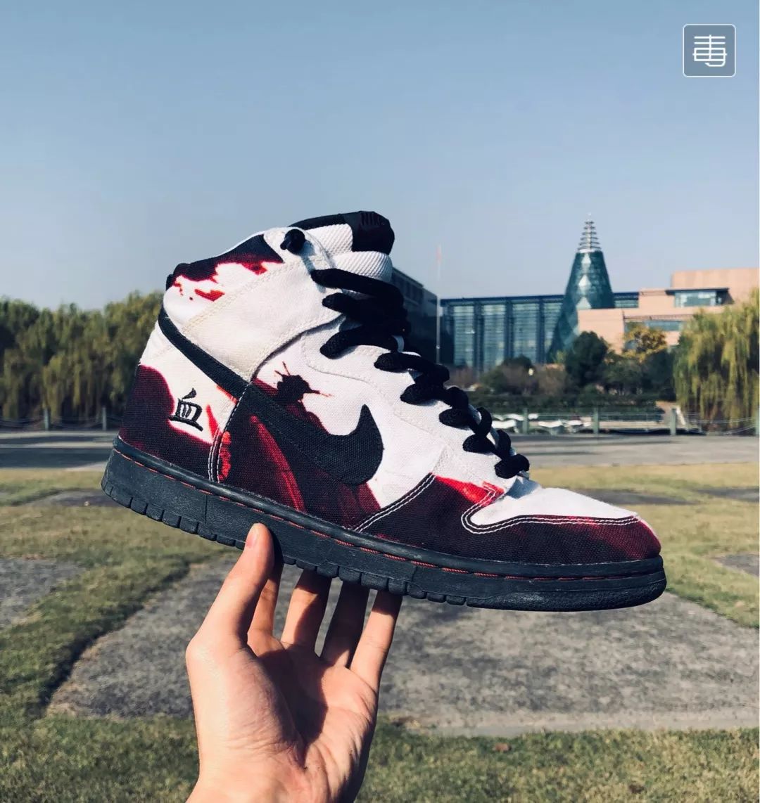 nikeblazer橙蓝渐变上脚,nikeblazer最好看的鞋