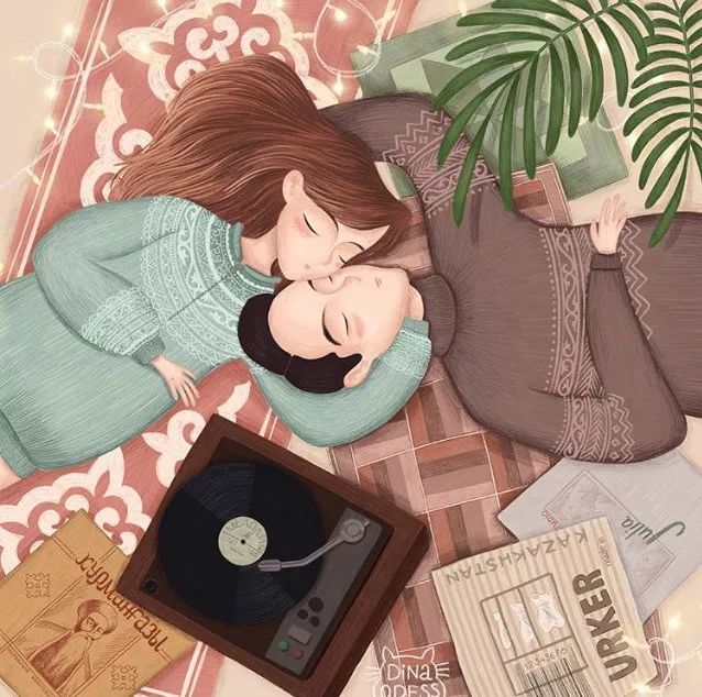 火爆ins，她画出了爱情最美的模样，甜哭！看完想恋爱……