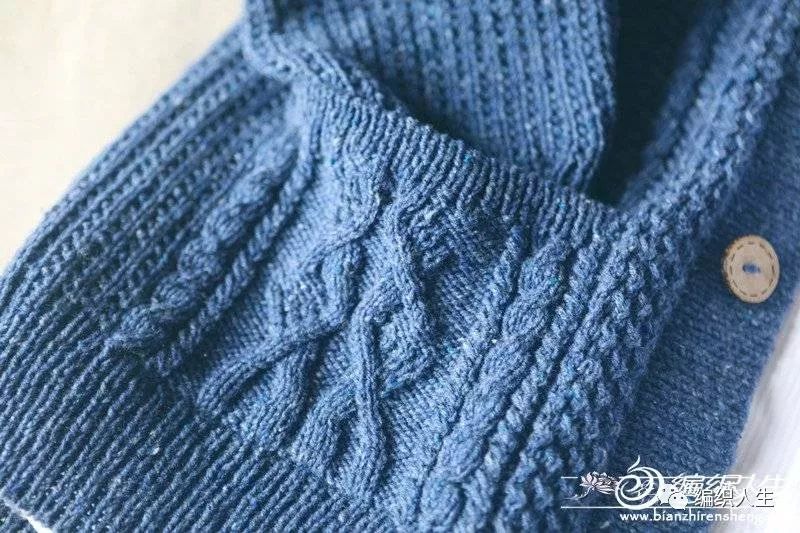 大气修身棒针提花长开衫附图解,男棒针粗线开衫