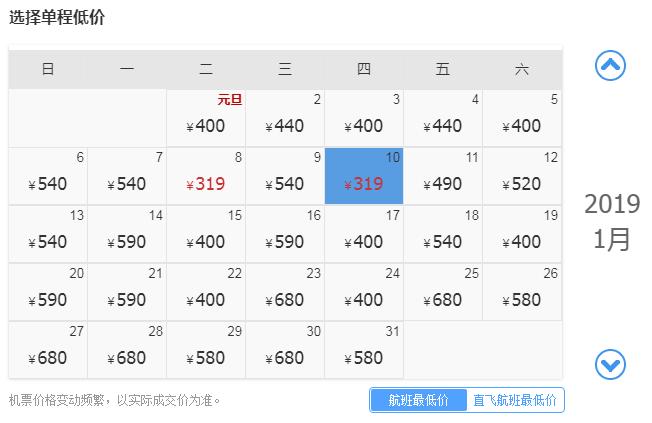 1月机票白菜价！从洛阳出发，最低只要170元！比坐车还便宜！