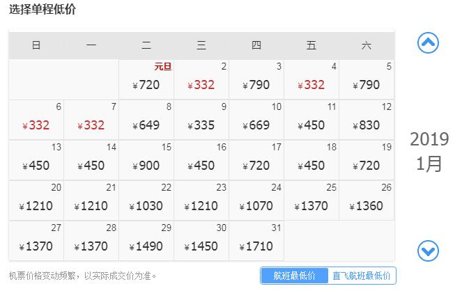 1月机票白菜价！从洛阳出发，最低只要170元！比坐车还便宜！