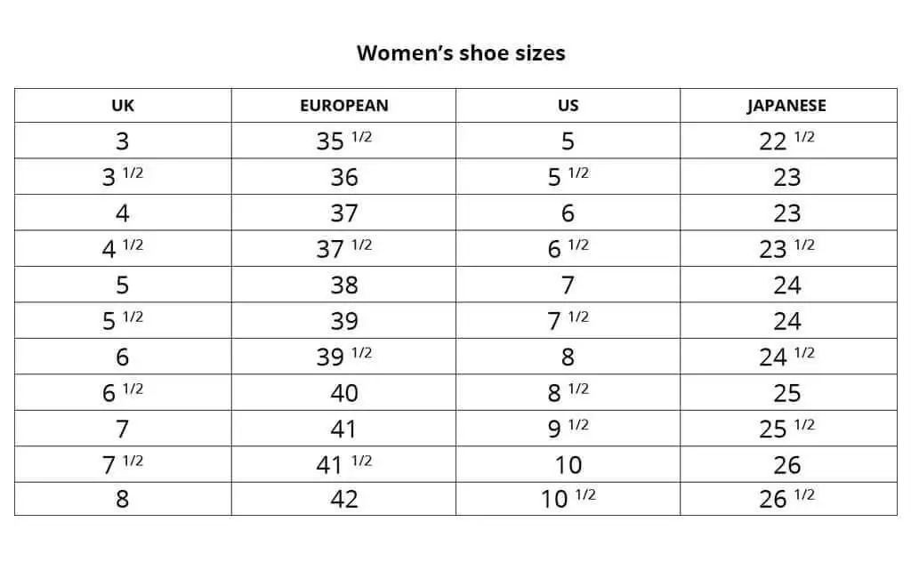 尺码转换,跨境电商衣服尺码转换