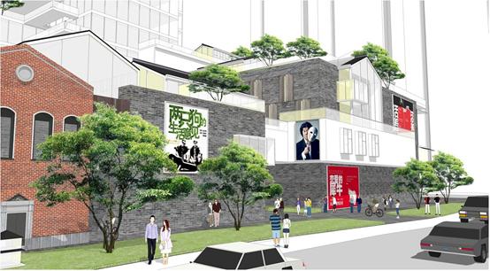 钱江新城二期人工湖,钱江新城二期的一路之隔