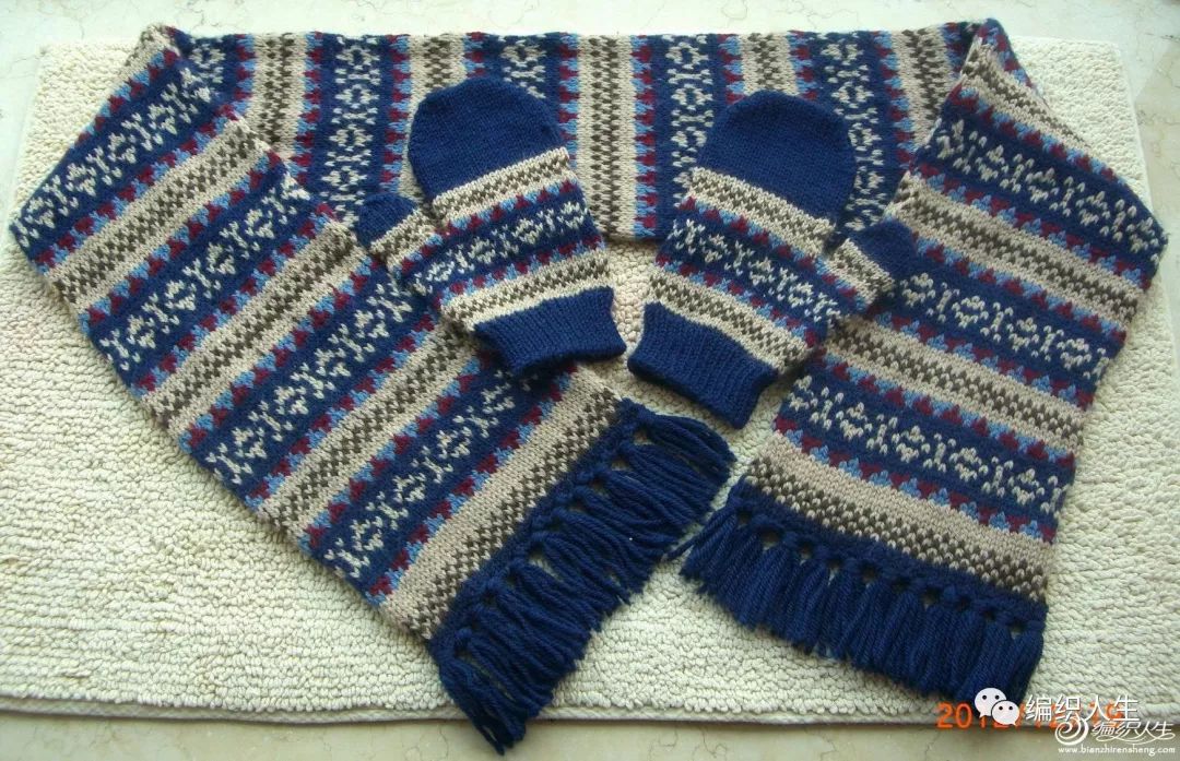 五指手套男款冬季棒针,男士粗线棒针针织手套教程