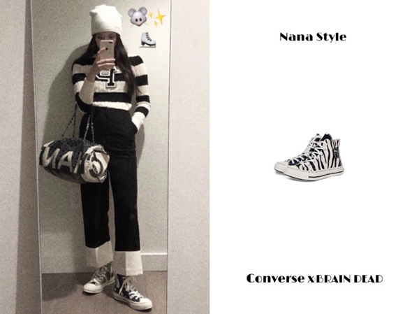 唐嫣你的小白鞋该换换了，同样是配厚外套欧阳娜娜帅哭了