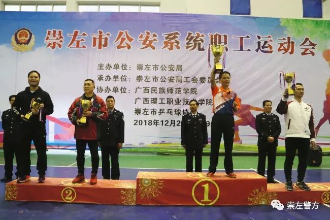 崇左市公安局第四届运动会,公安分局运动会闭幕仪式