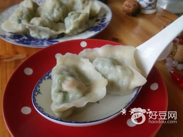 超级美味的韭菜牛肉虾仁饺子,韭菜虾仁鸡蛋水饺鲜香味美一盘子