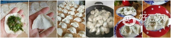 超级美味的韭菜牛肉虾仁饺子,韭菜虾仁鸡蛋水饺鲜香味美一盘子