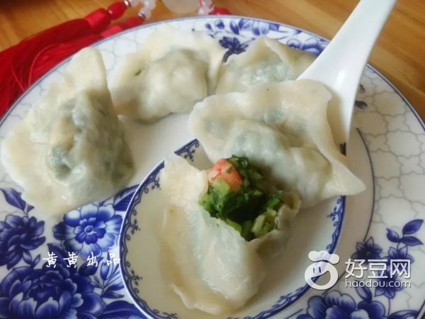 超级美味的韭菜牛肉虾仁饺子,韭菜虾仁鸡蛋水饺鲜香味美一盘子