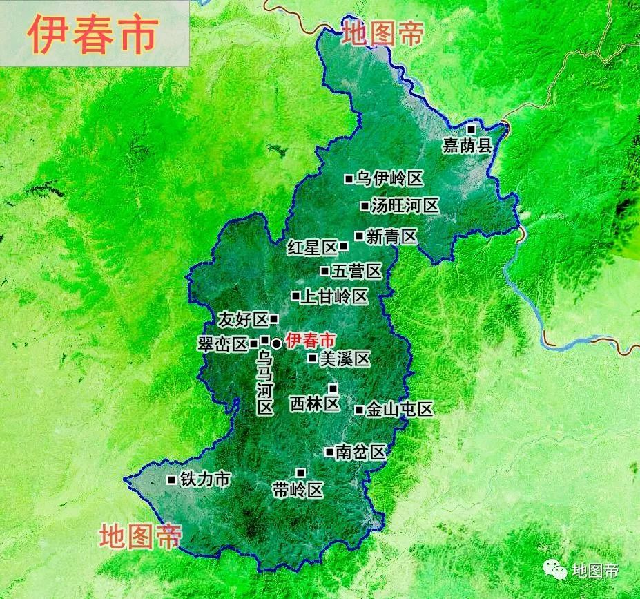 伊春市下设多少个县,黑龙江伊春区归哪个地级市管辖