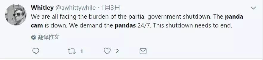 美国政府关门，“直播熊猫”画面被掐！美国网友炸锅：你们把我惹毛了