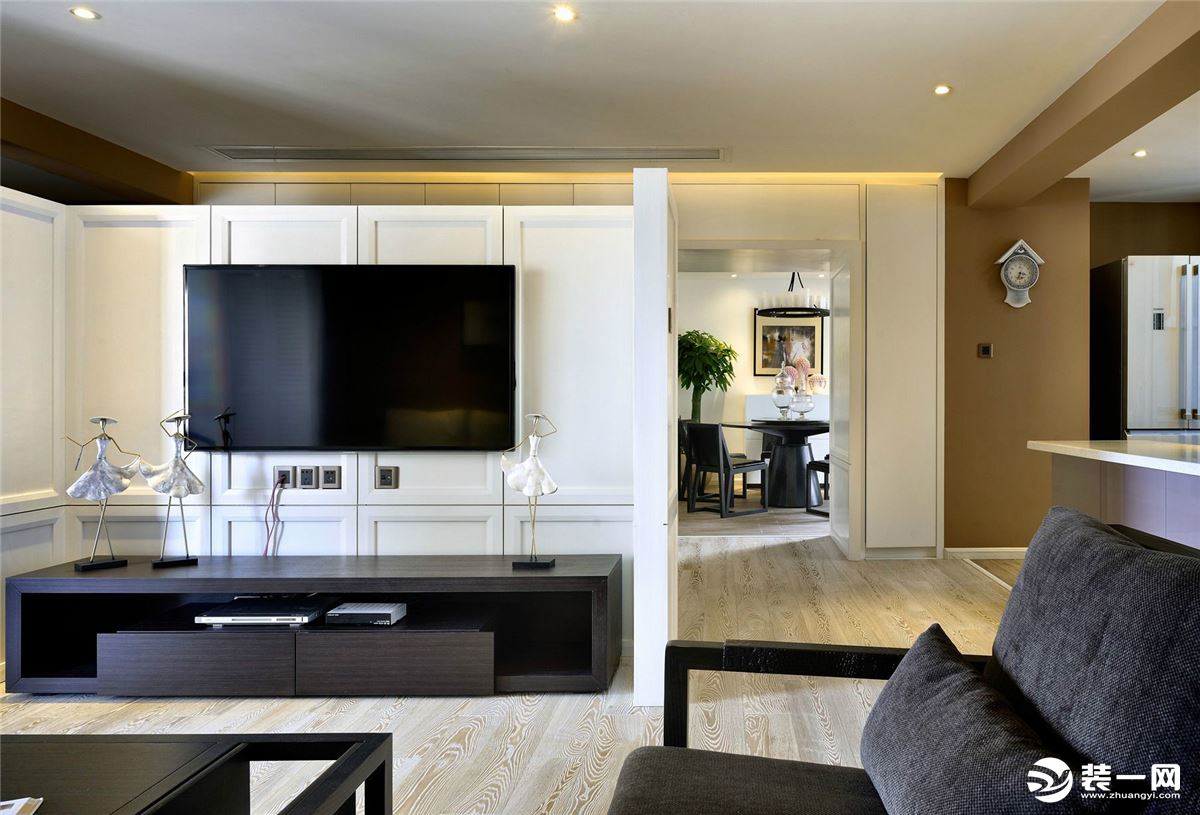 西安现代混搭设计效果图,绿地现代简约装修效果图