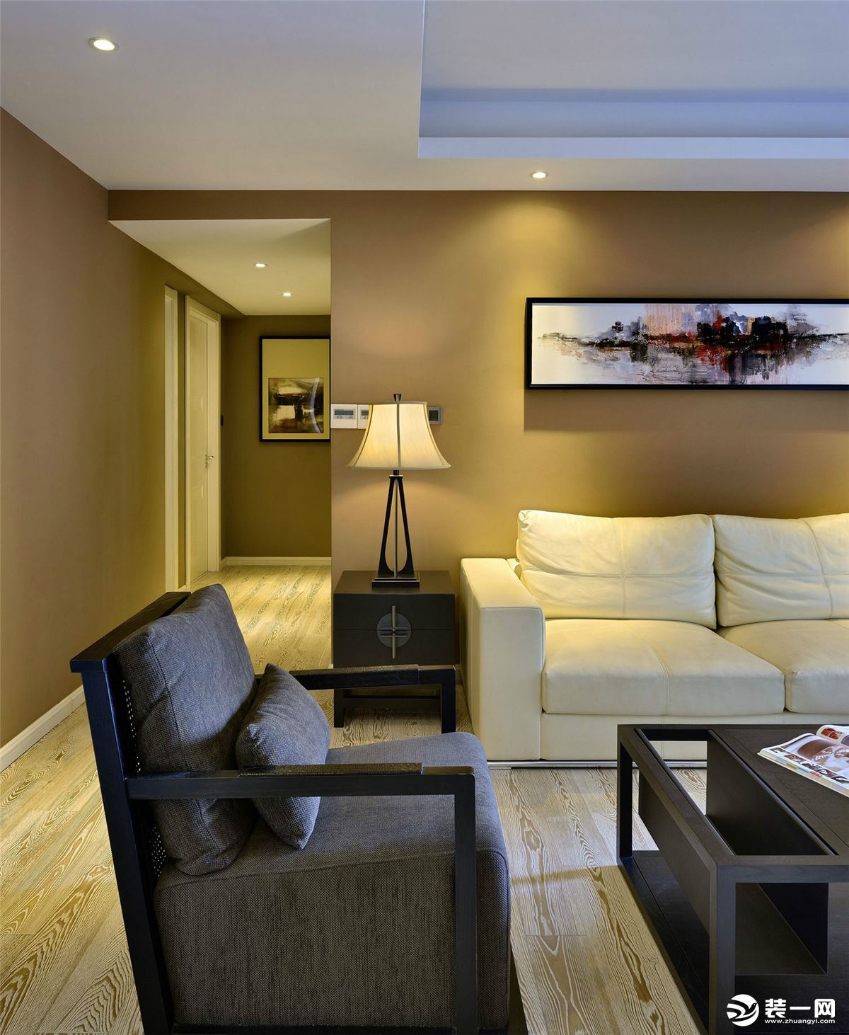 西安现代混搭设计效果图,绿地现代简约装修效果图