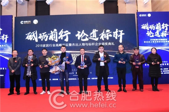 合肥瑞俪宜家家居股份有限公司董事长杨永强获“2018中国安徽家居优秀人物”奖项