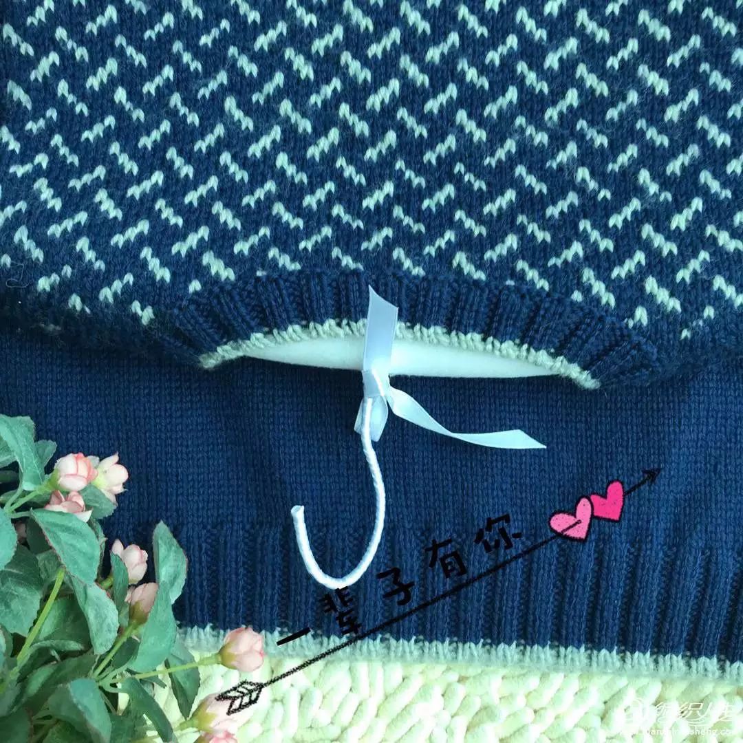 三四岁女宝提花毛衣棒针编织教程,女宝宝双色提花毛衣的编织教程