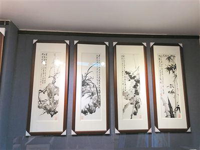 装裱一幅“花开富贵”盼“天蓬值岁兆丰年”