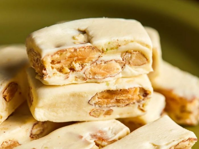 高颜值牛轧糖,有料布朗尼咖啡牛轧糖