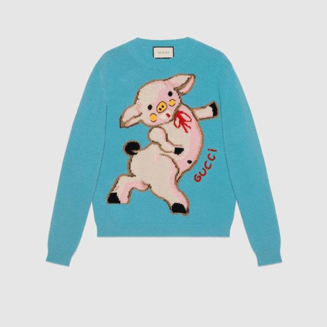 gucci猪年限量版,gucci三只小猪圆包