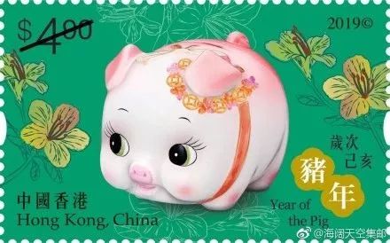 2019猪年生肖邮票整版多少钱,2019年联合国猪年生肖邮票
