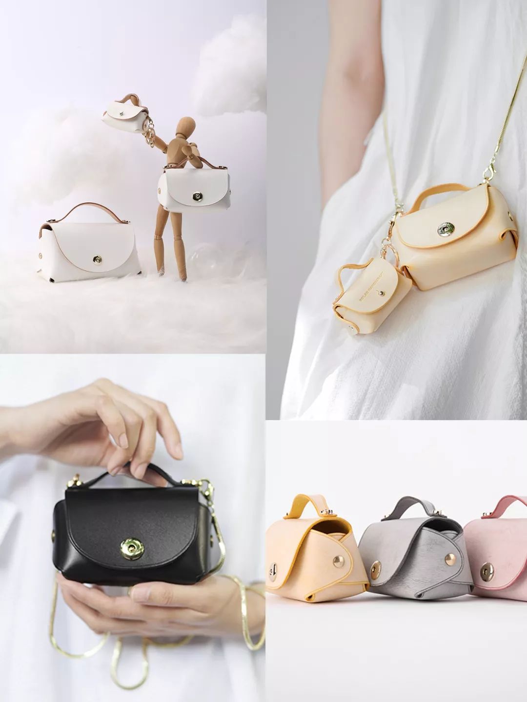 斜挎mini包推荐小众高级感,包包好看大容量拉链款