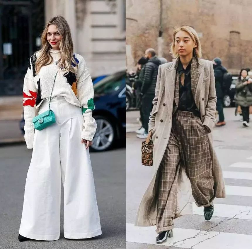 里面再穿条宽松阔腿裤也显瘦,能穿秋裤的阔腿裤推荐