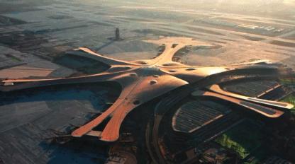 北京大兴机场最新照,北京大兴机场建造