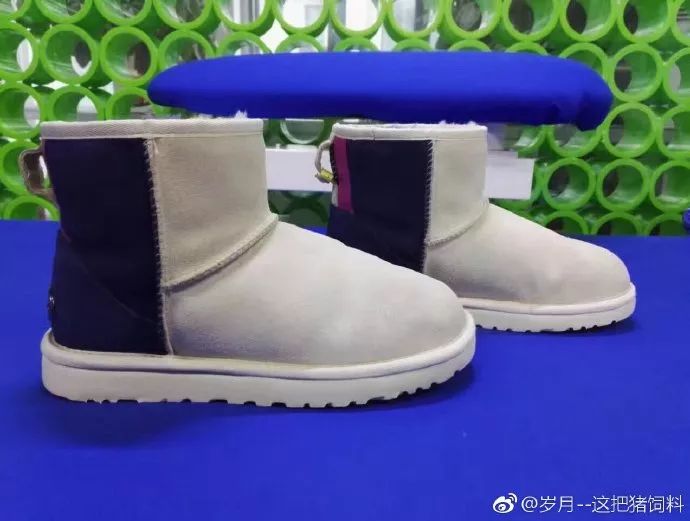 白色雪地靴洗成黑鞋，店家：改色的钱我就不收了！