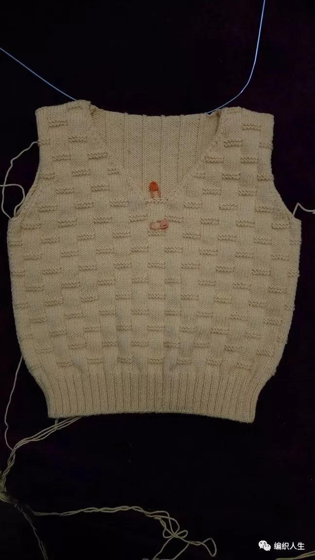 女士棒针插肩袖套头毛衣花样,纵横组合花样棒针套头毛衣