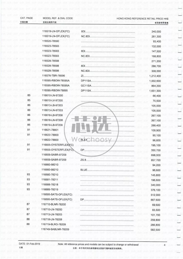 劳力士香港官网报价表最新版,香港劳力士价格最低的款式