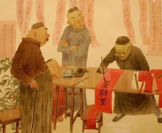 年画一贴过年氛围就来了,过年老家贴的年画