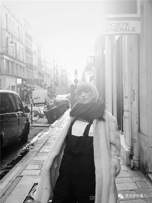 粉红波波头模特,高颜值圆脸中国女性模特