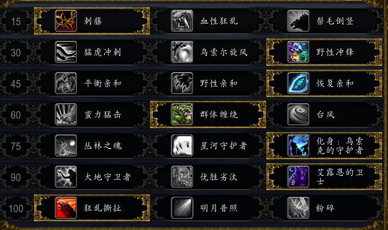 10.0守护德要什么属性,9.2守护德鲁伊天赋